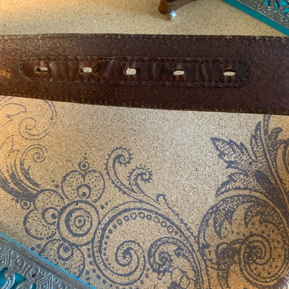 π΄SOLDπ΄ Tony Lama Western Leather Belt - Picture 11 of 12
